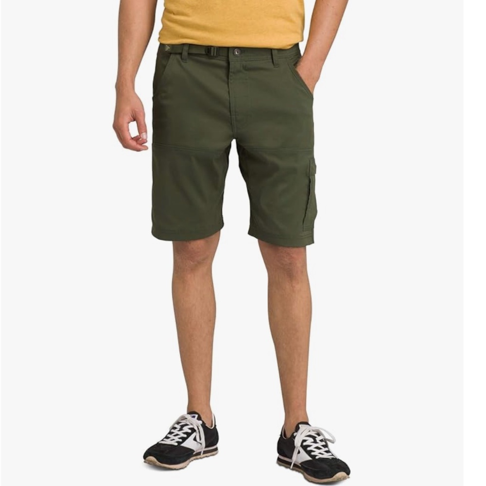 PrAna - Men's Stretch Zion Shorts in Nori Green Color
